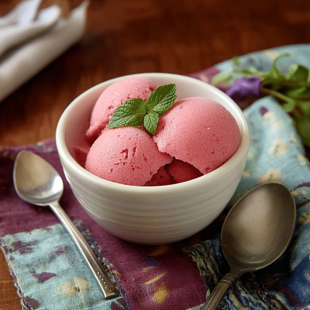 Rhubarb Sorbet Recipe