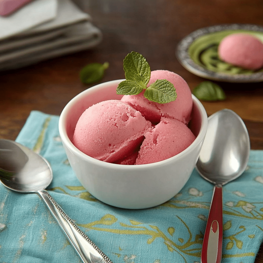 Rhubarb Sorbet Recipe