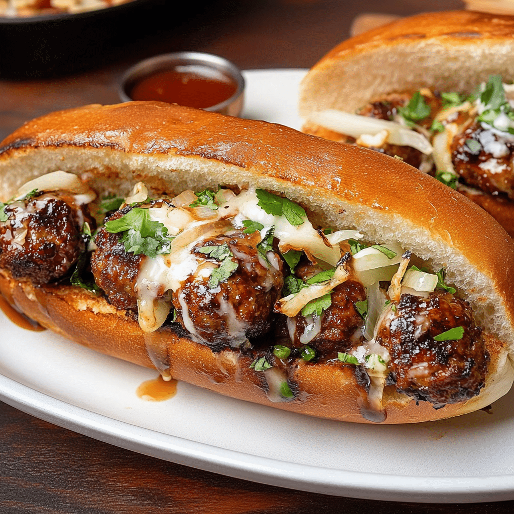 Bbq Meatball Sandwich