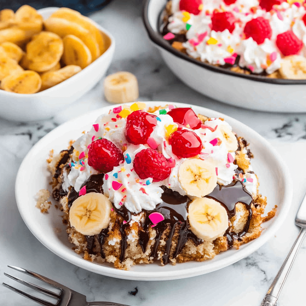 Banana Split Dump Cake