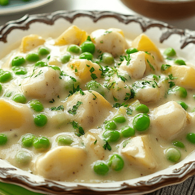 Creamed Peas and Potatoes