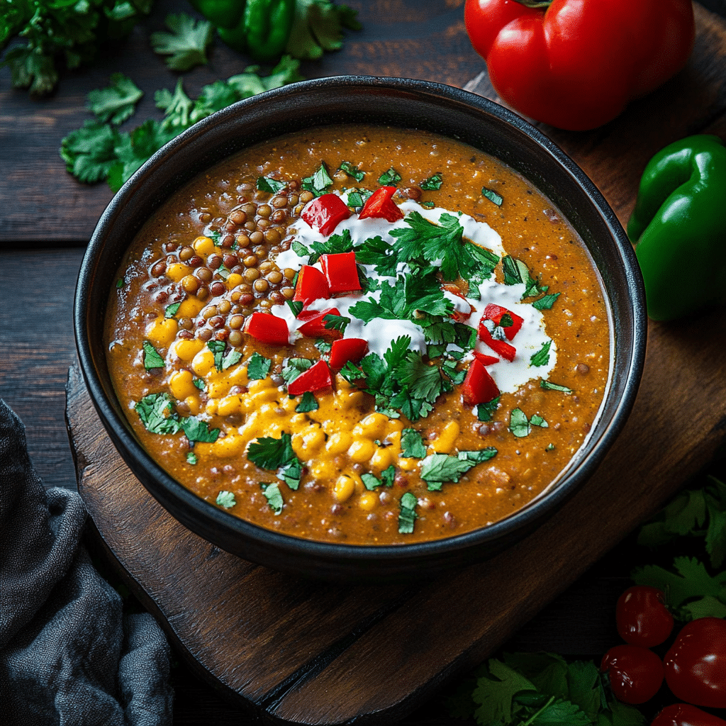 Lentil Tortilla Soup