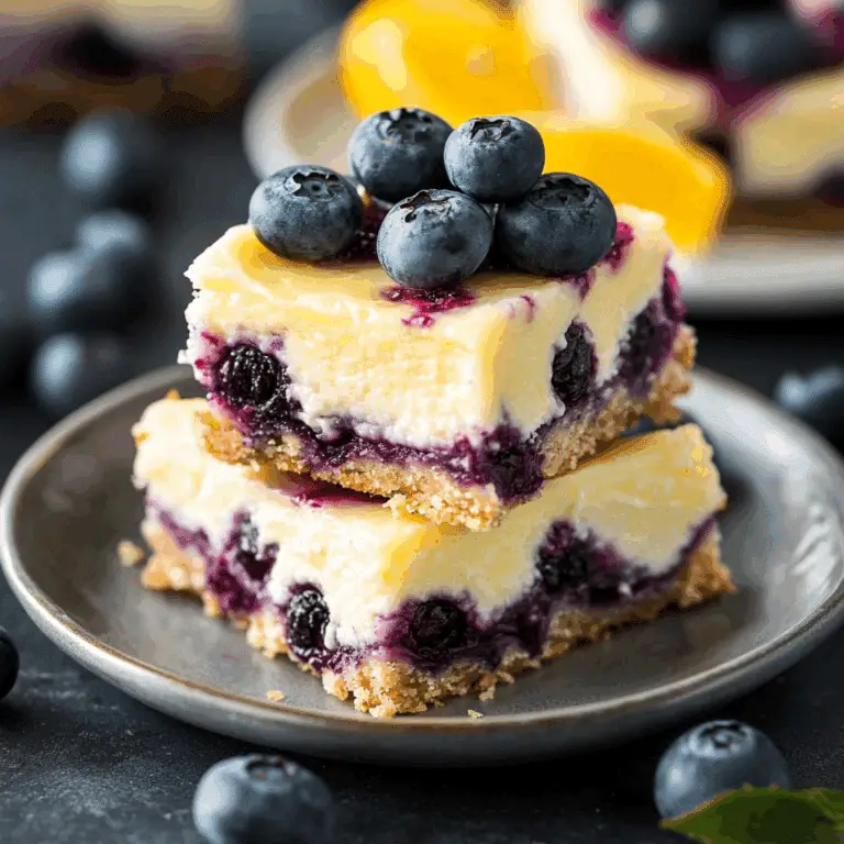Gluten-Free Blueberry Cheesecake Bars