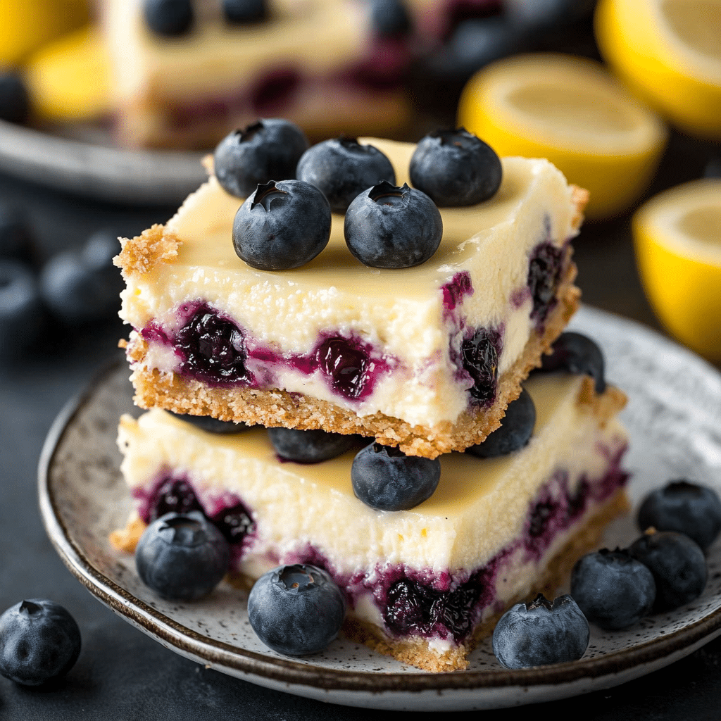 Gluten-Free Blueberry Cheesecake Bars