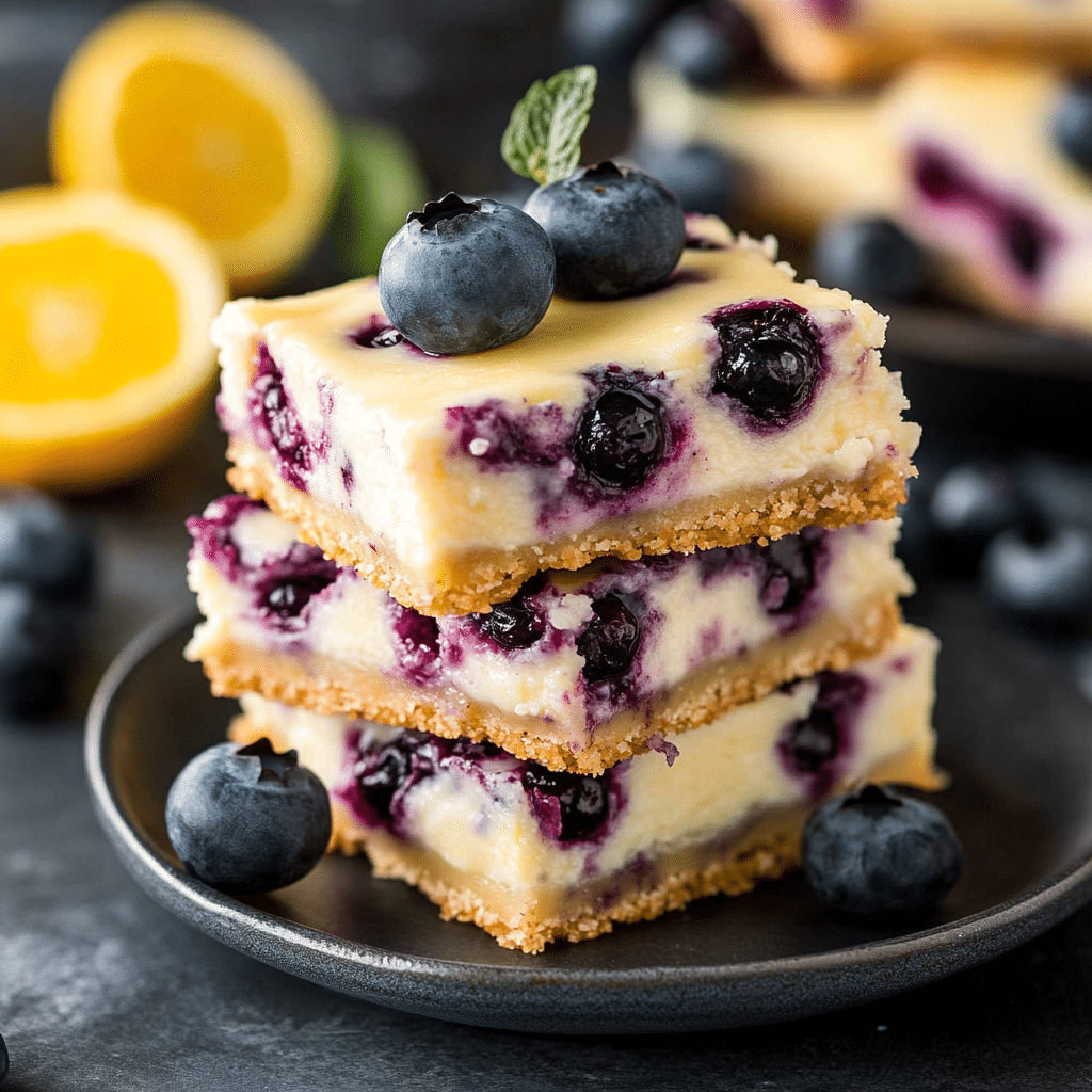 Gluten-Free Blueberry Cheesecake Bars