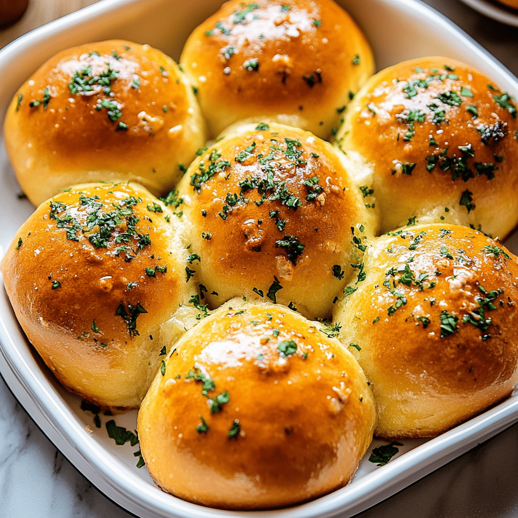 Garlic Butter Dinner Rolls