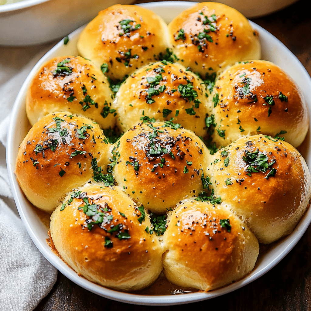 Garlic Butter Dinner Rolls