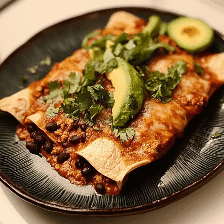 Ground Turkey Black Bean Enchiladas