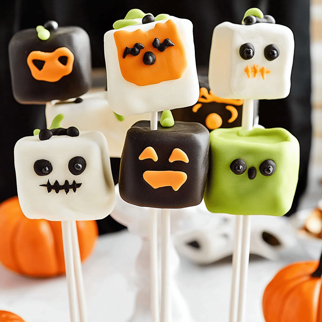 Halloween Marshmallow Pops