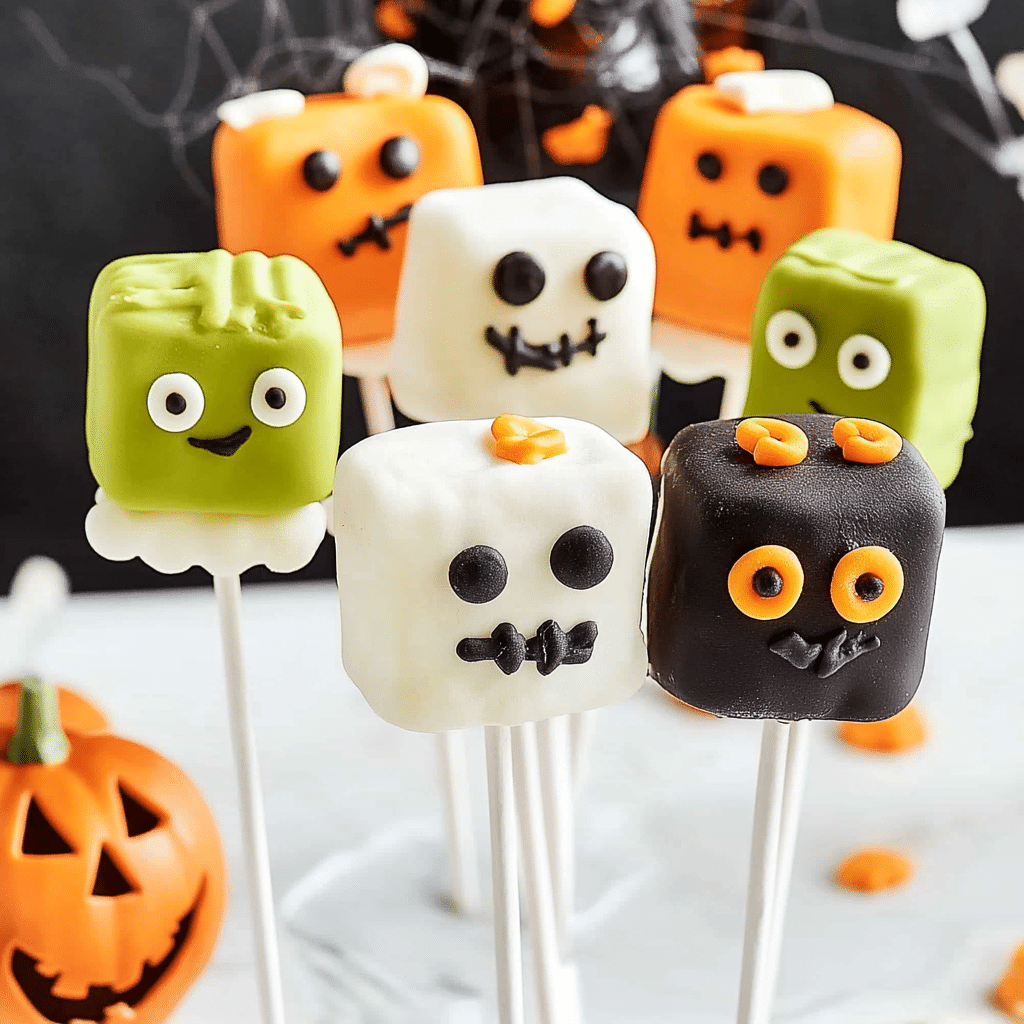 Halloween Marshmallow Pops