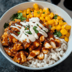 High Protein BBQ Ranch Chicken Bowl