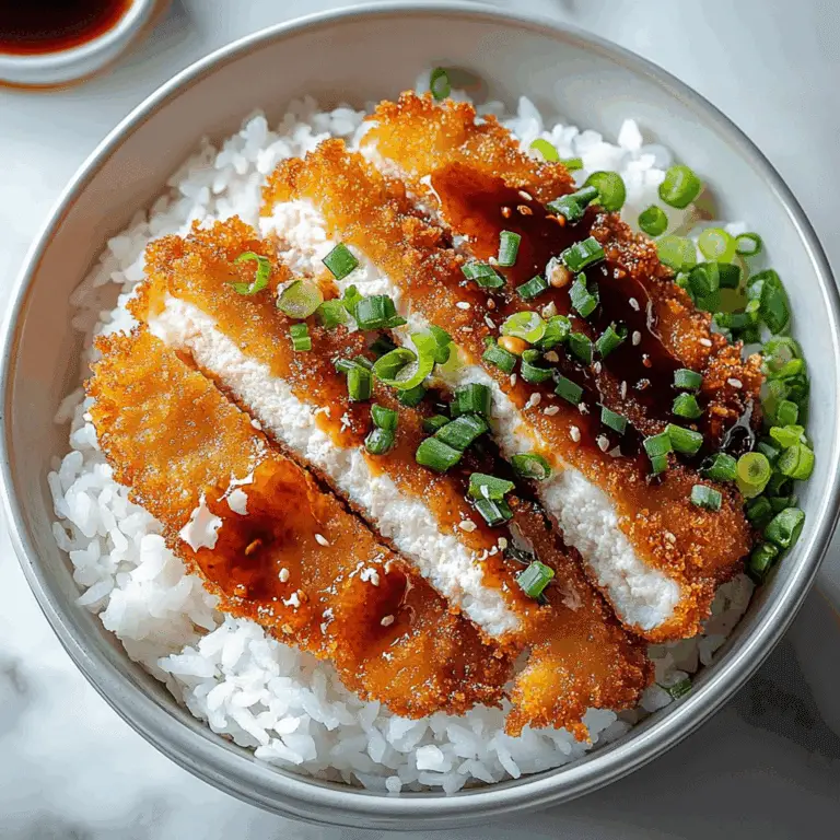 Japanese katsu bowls with tonkatsu sauce