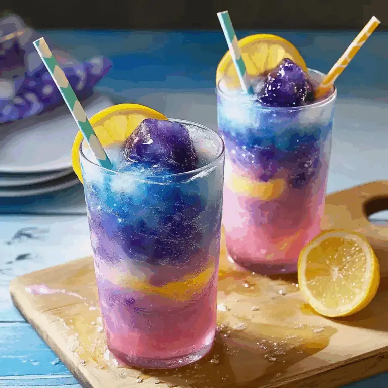 Color Changing Lemonade Slushies