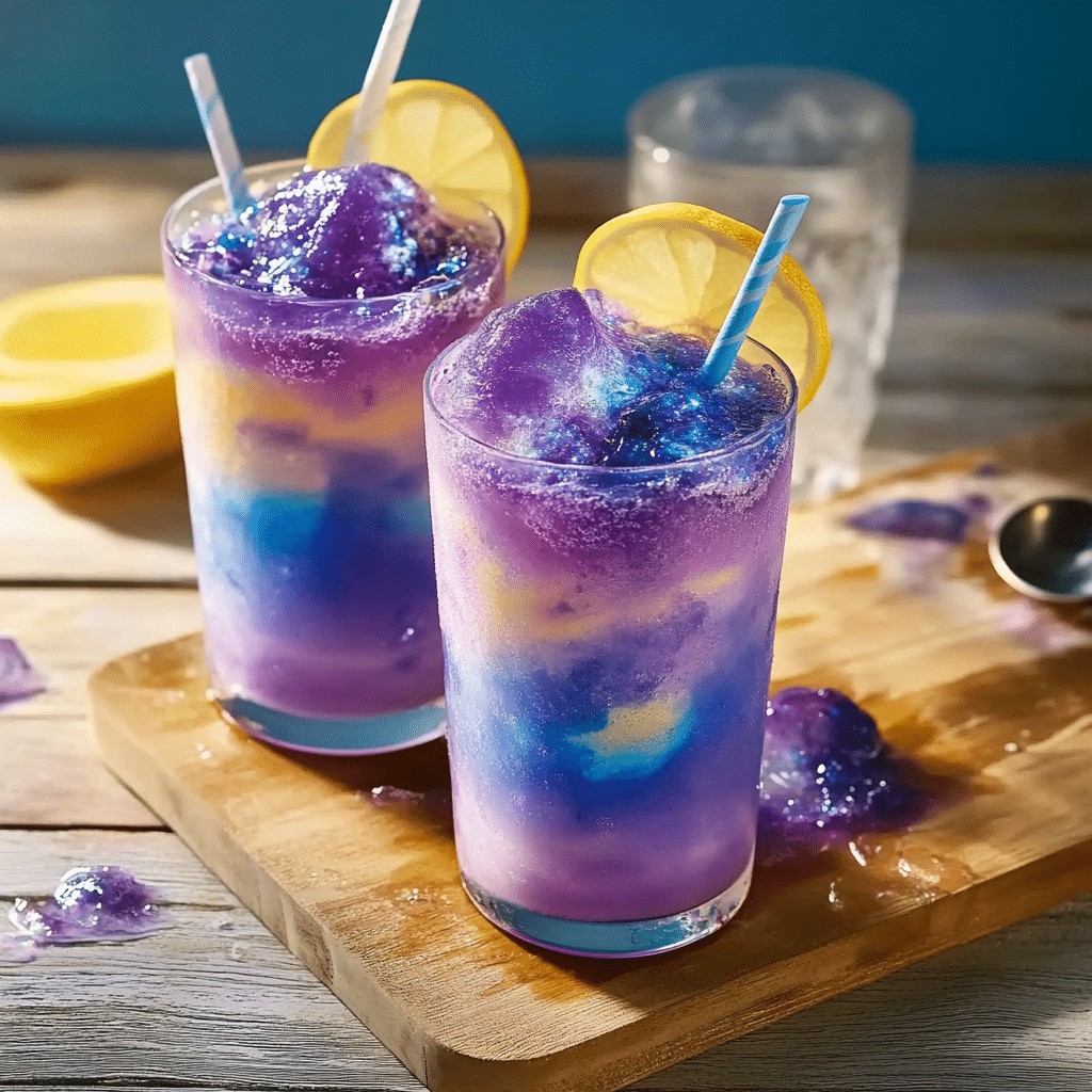 Color Changing Lemonade Slushies