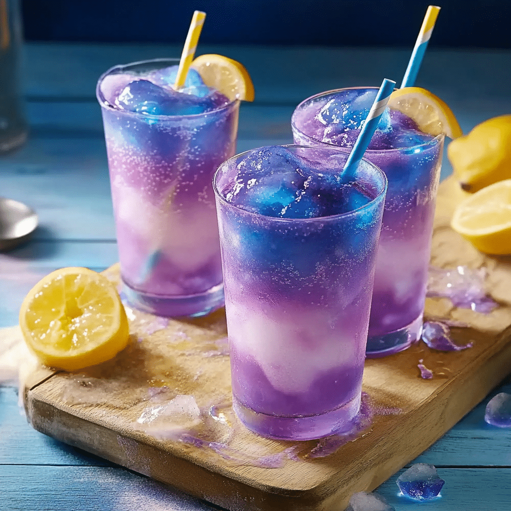 Color Changing Lemonade Slushies