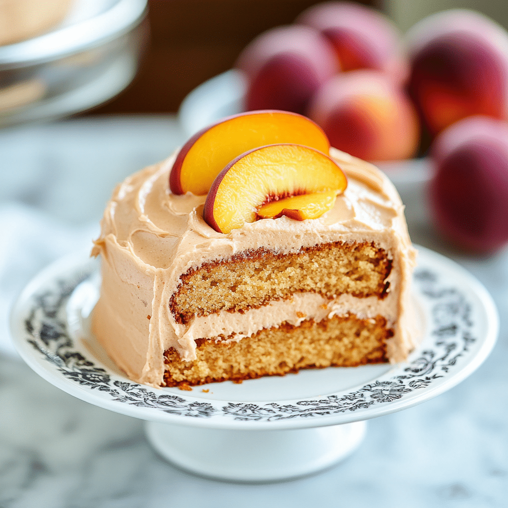 Delightfully Moist Homemade Peach Cake Recipe You Ll Love