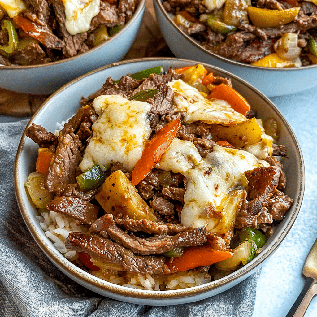 Philly Cheesesteak Bowls