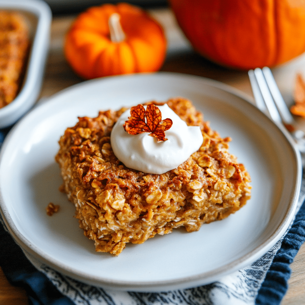 Pumpkin Baked Oatmeal