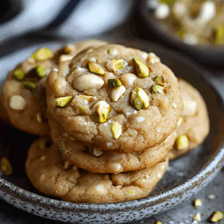 salted honey pistachio cookies