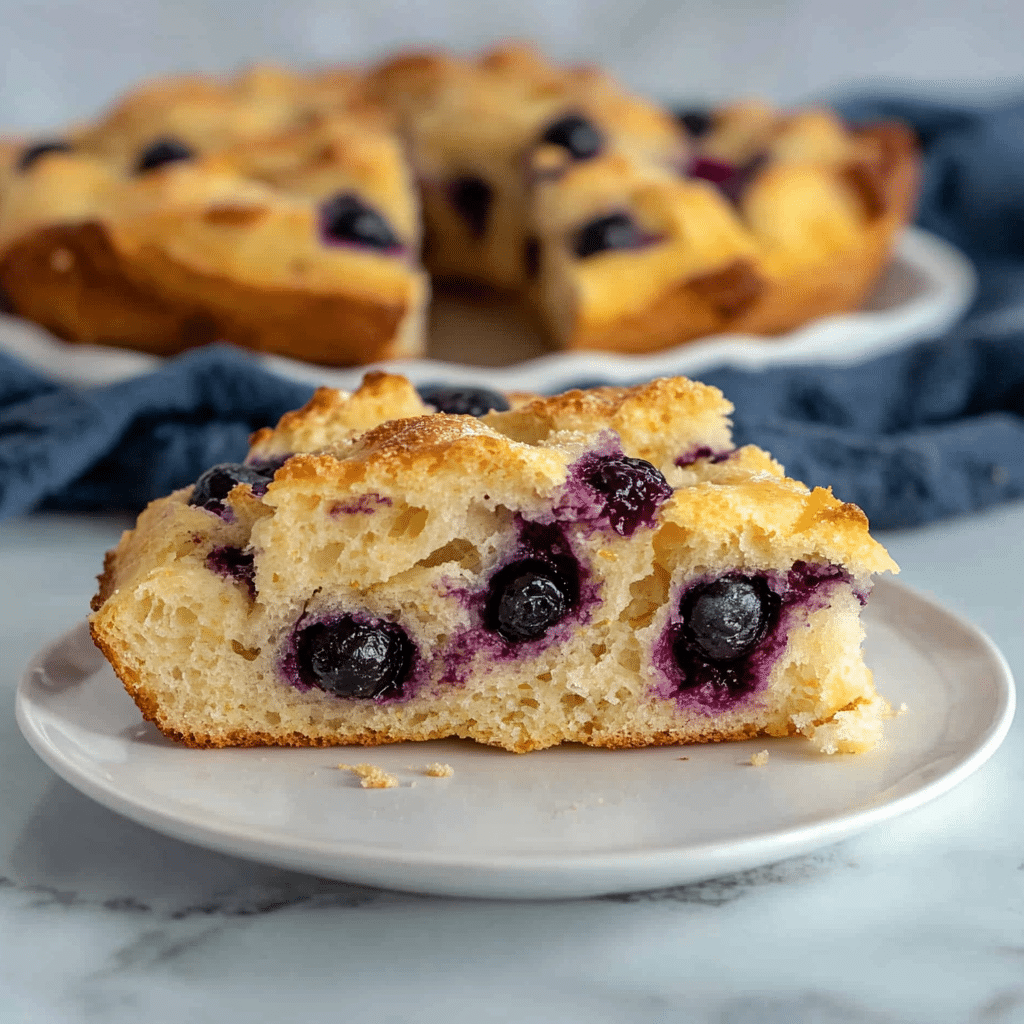 lemon blueberry sourdough focaccia