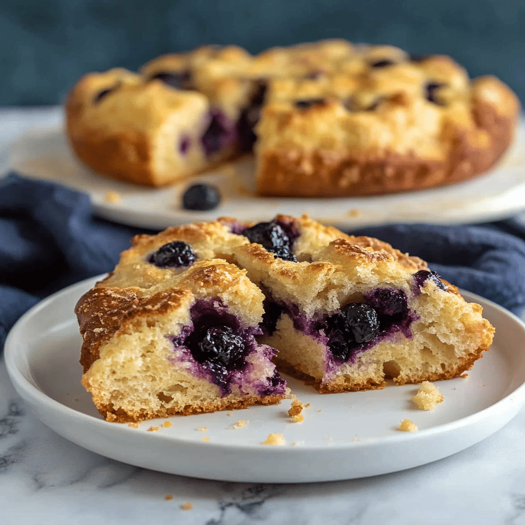 lemon blueberry sourdough focaccia