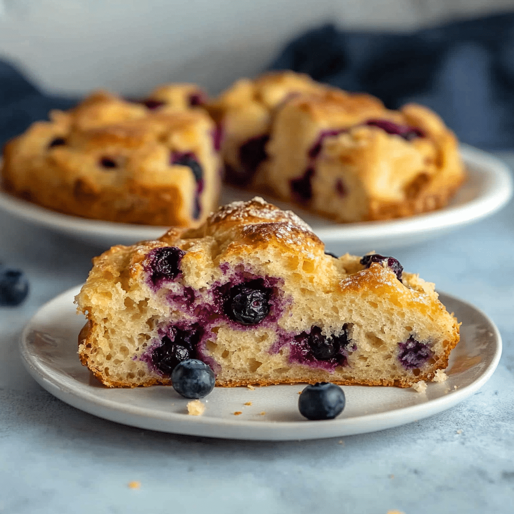 lemon blueberry sourdough focaccia