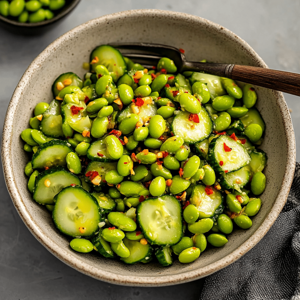 Cucumber Edamame Salad