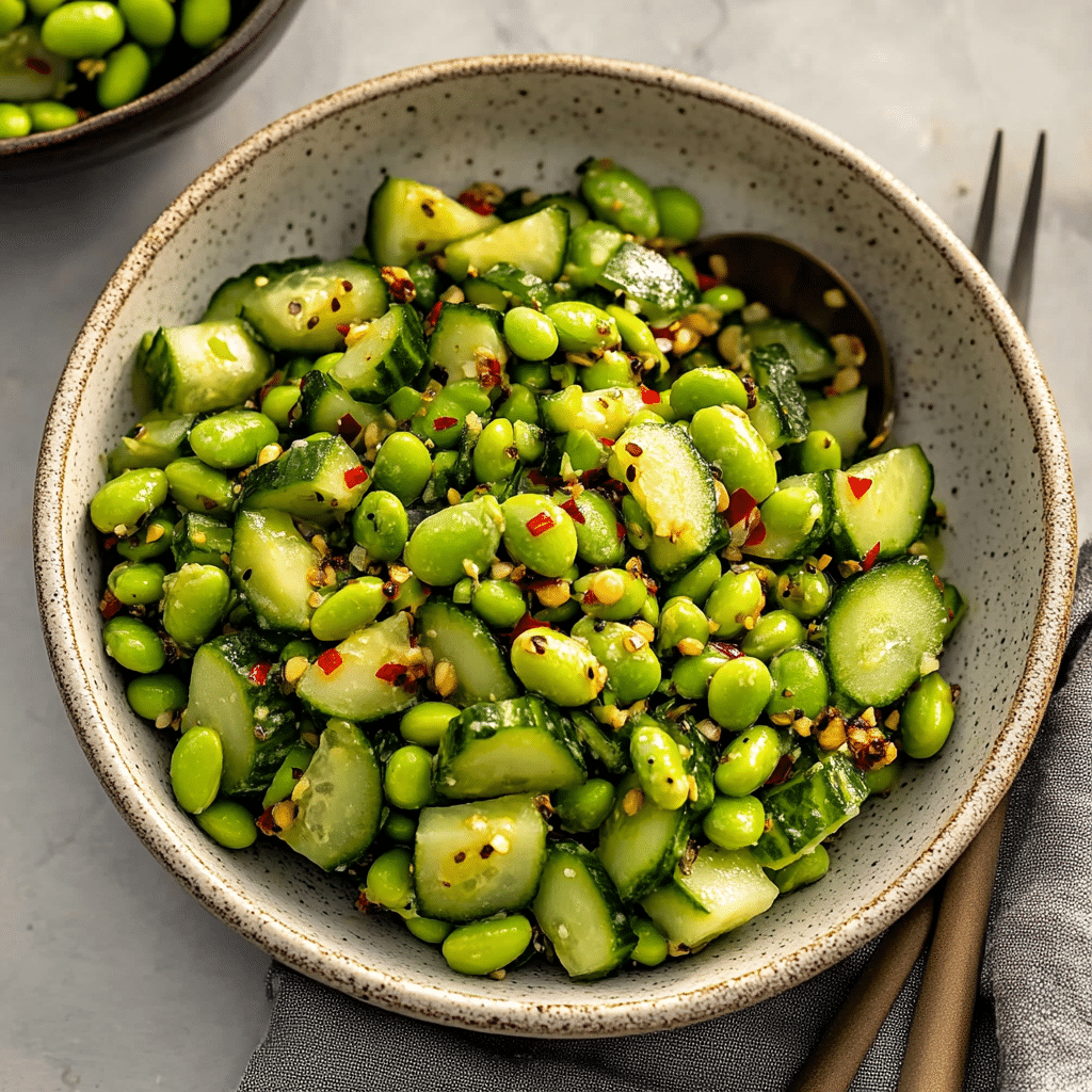 Cucumber Edamame Salad