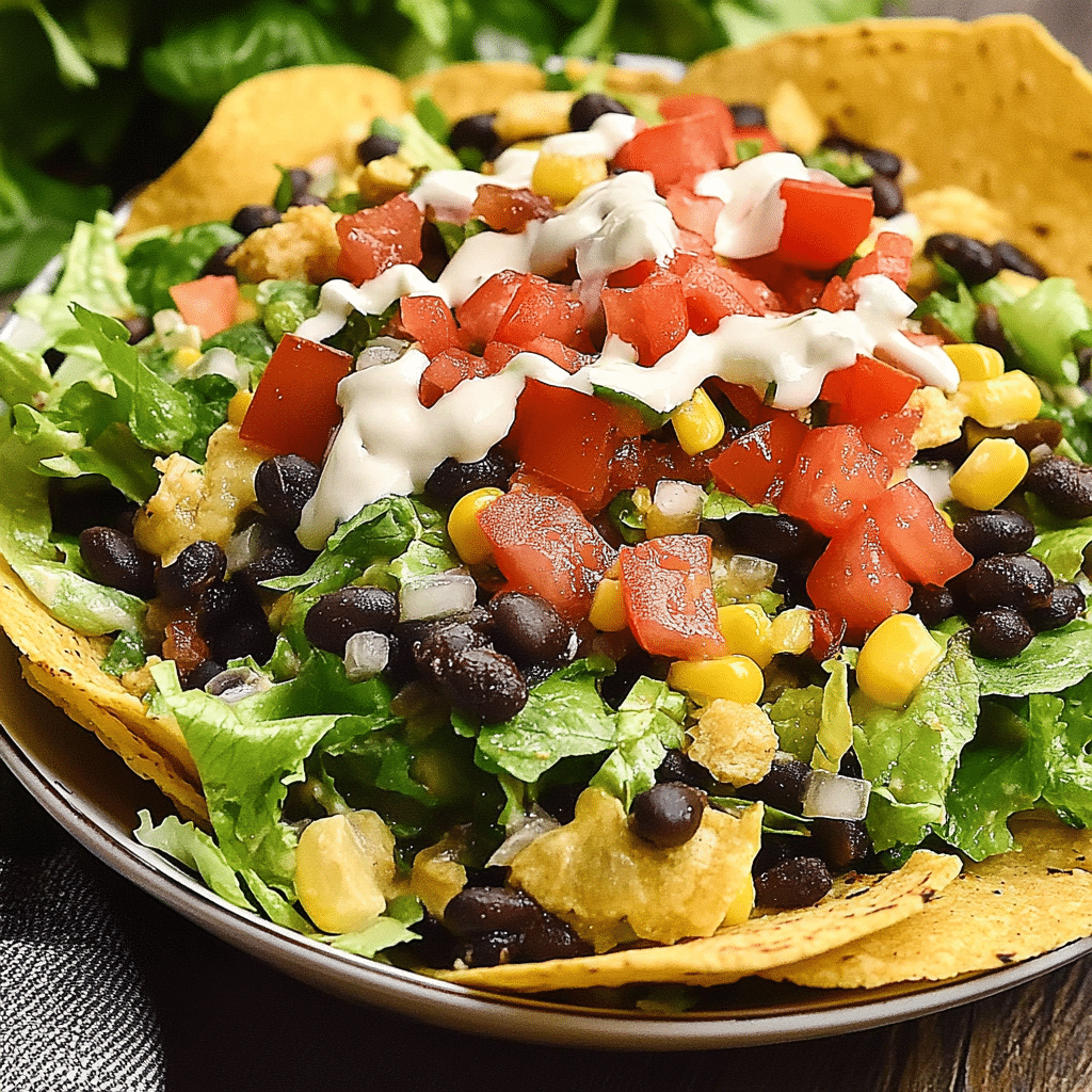 Vegan Taco Salad Recipe With Black Beans