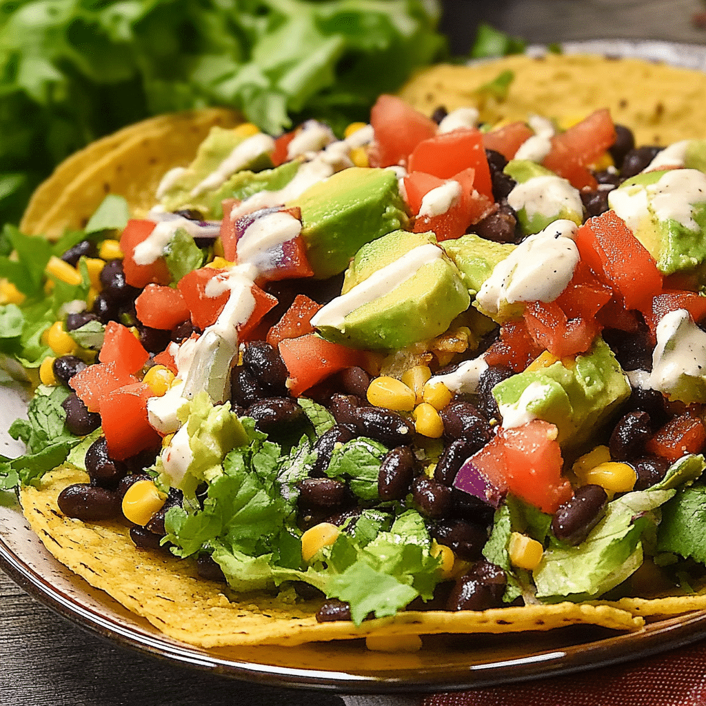 Vegan Taco Salad Recipe With Black Beans