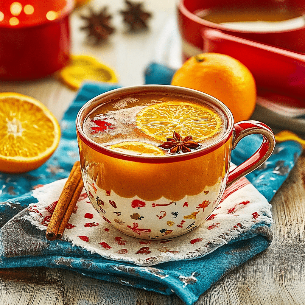 Warm Cinnamon Orange Delight Mocktail