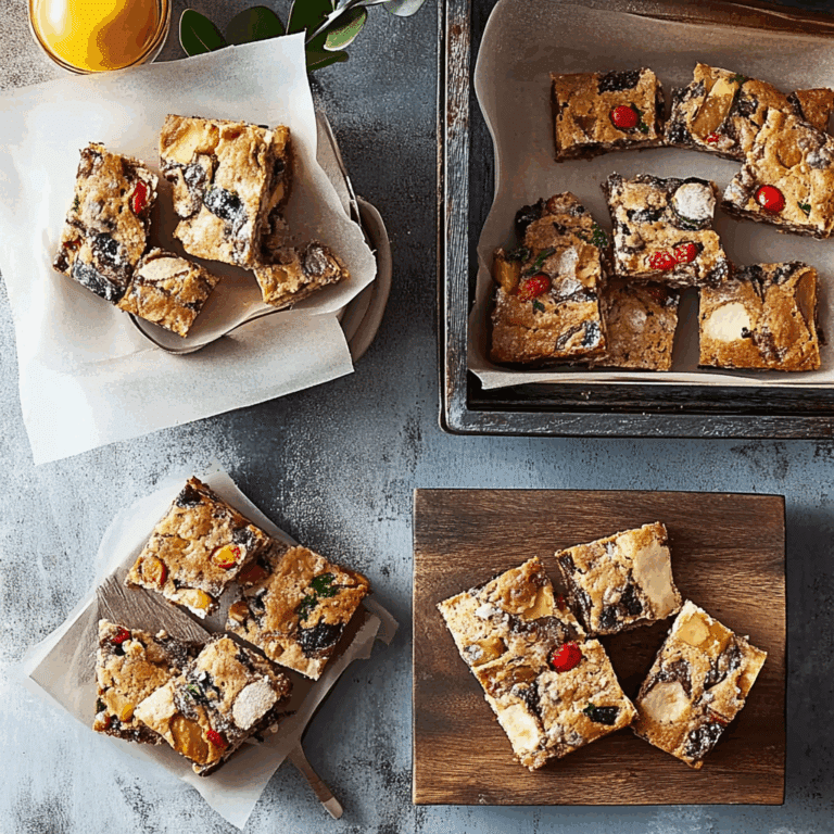 Fruit Cake Seven Layer Bars
