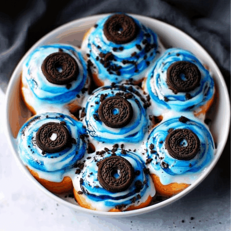 Cookie Monster Cinnamon Rolls