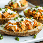 Buffalo Chicken Twice Baked Potatoes