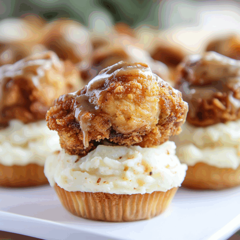 Fried Chicken Cupcakes