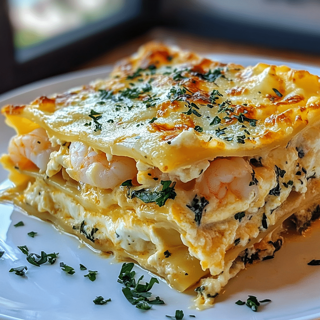 Shrimp Scampi Lasagna