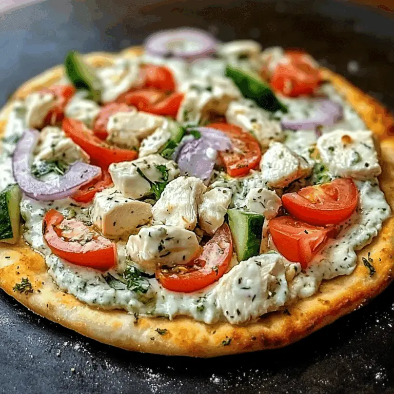 Chicken Tzatziki Pizza