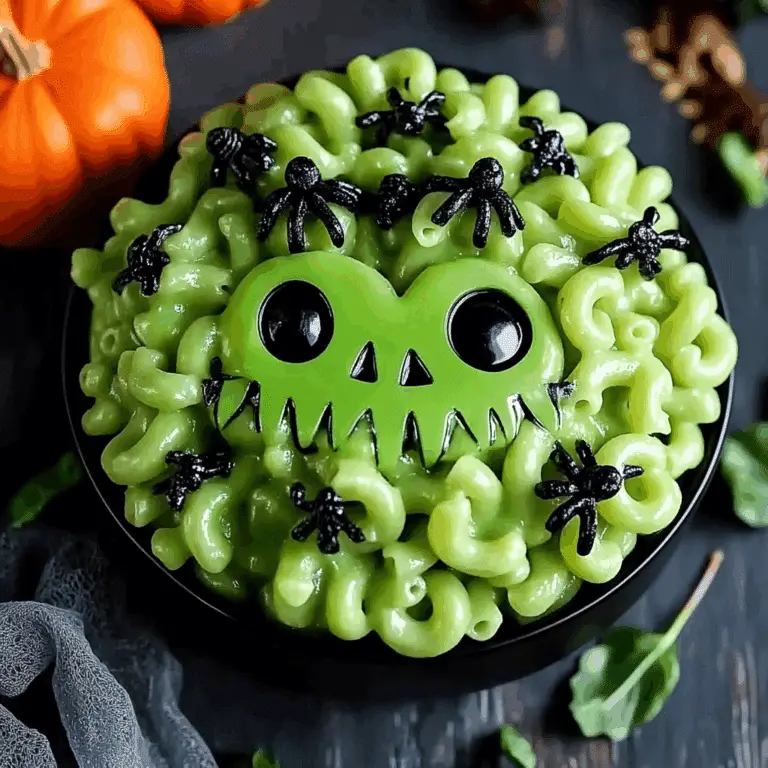 Halloween Monster Mac and Cheese