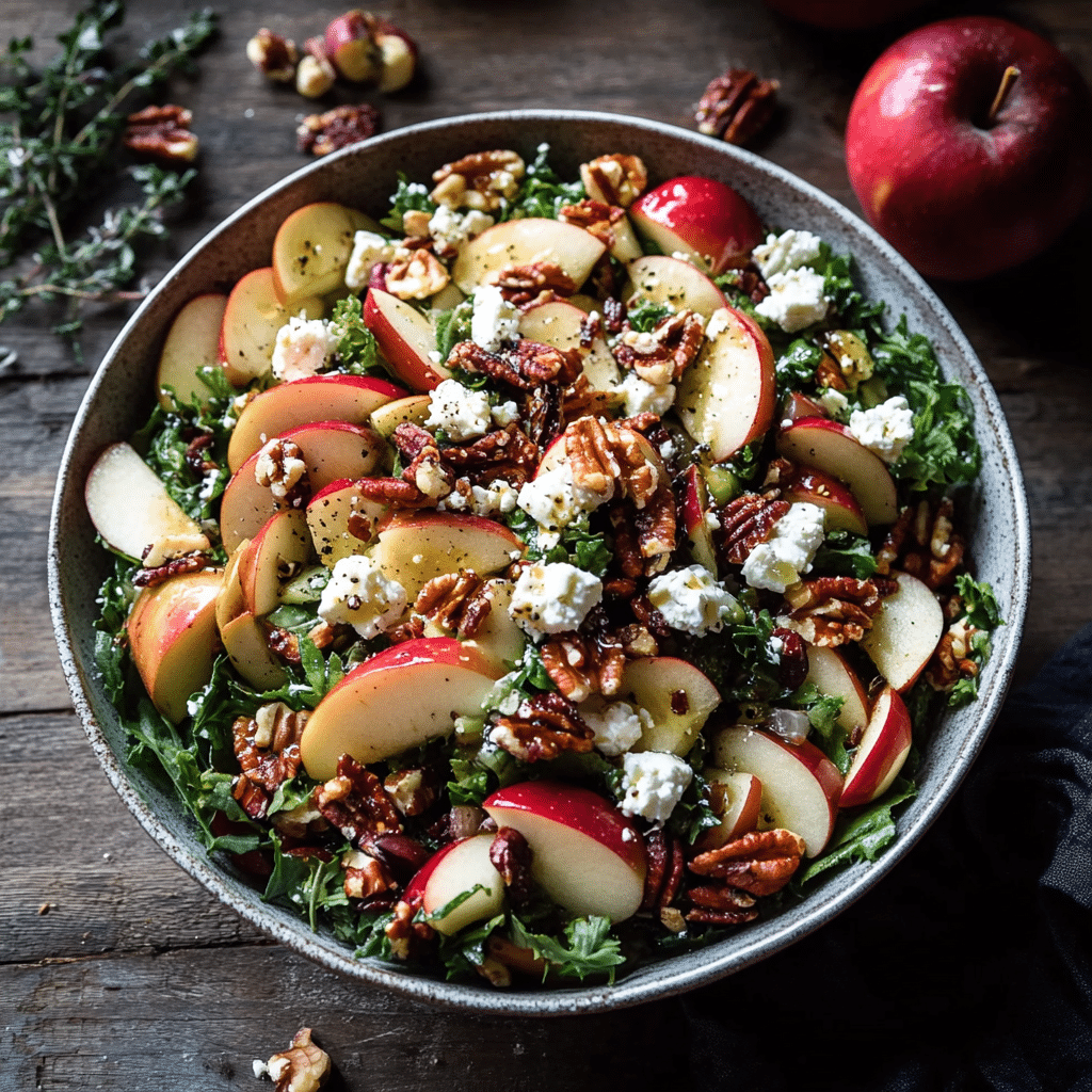 Autumn Harvest Honeycrisp Apple and Feta Salad