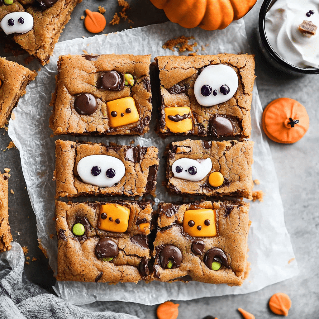 Halloween Cookie Bars