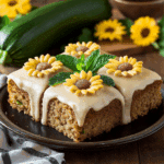 Zucchini Cake With Brown Sugar Icing
