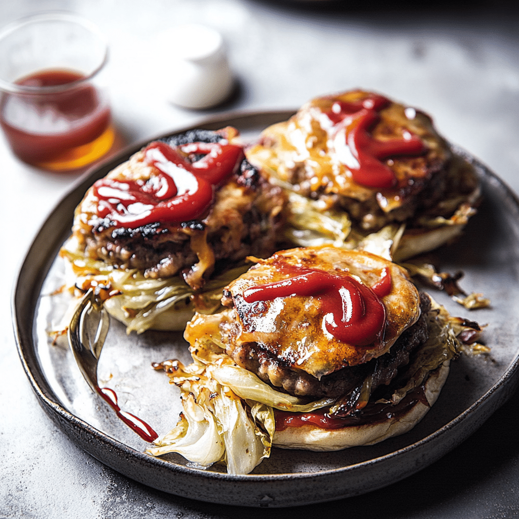 Oven-Baked Cabbage Burgers