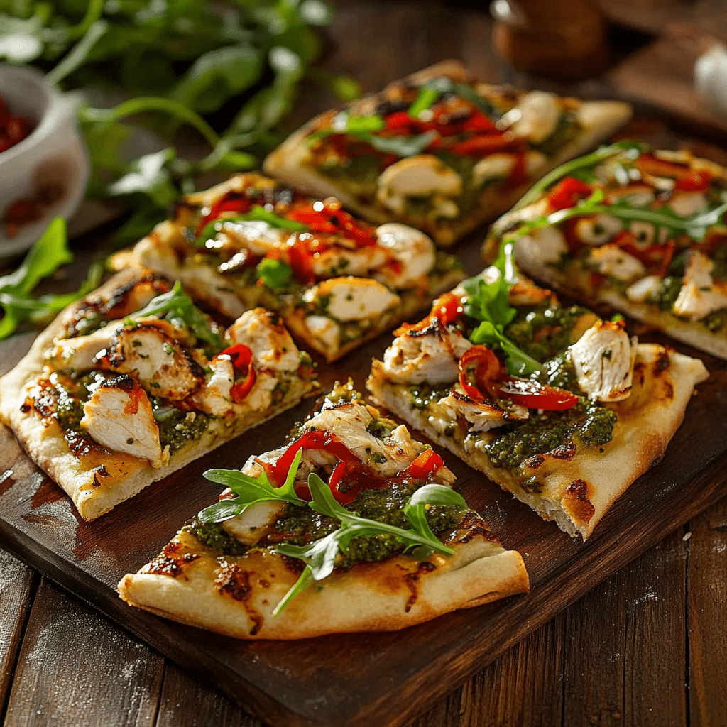 Chicken Pesto Flatbread