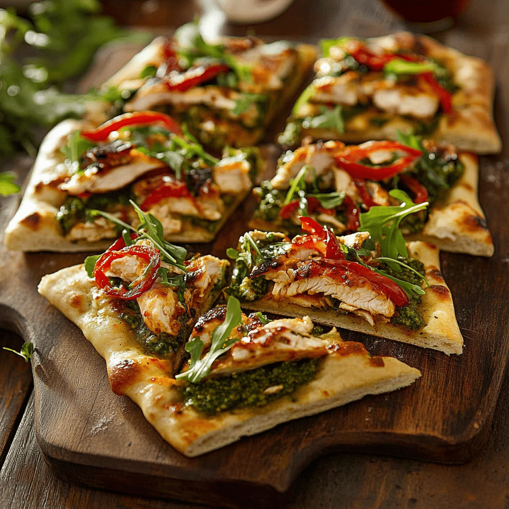 Chicken Pesto Flatbread