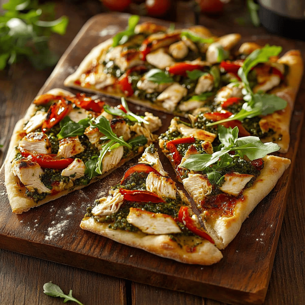 Chicken Pesto Flatbread