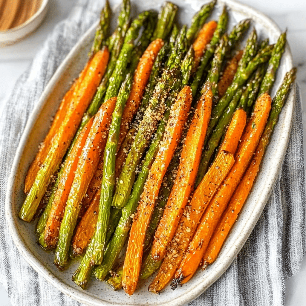 Roasted Asparagus and Carrots