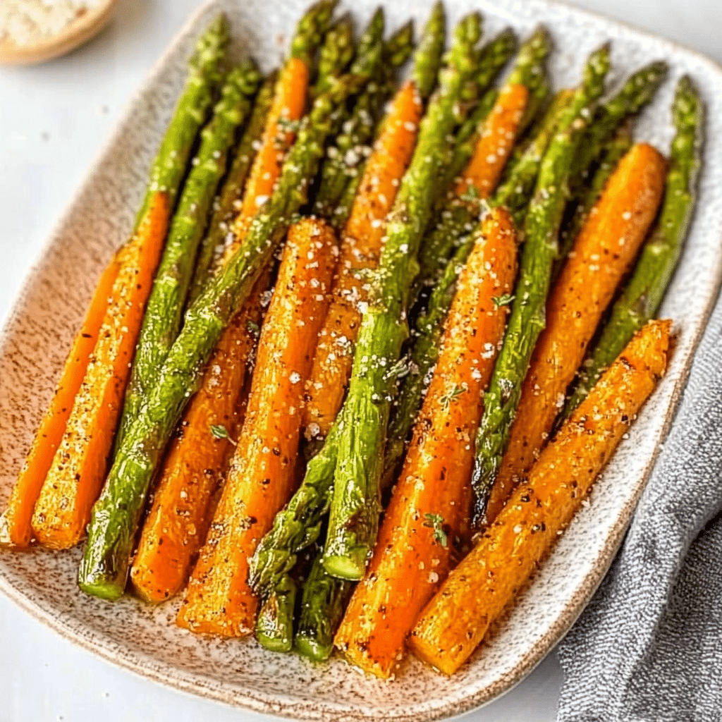 Roasted Asparagus and Carrots