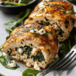 Spinach Feta Stuffed Chicken