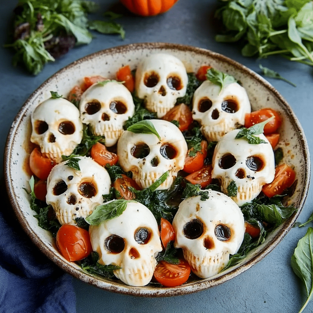 Halloween Caprese Salad