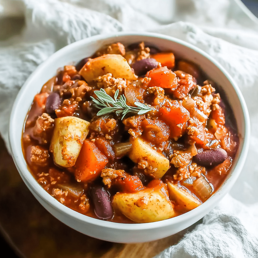 Apple Sage Turkey Chili